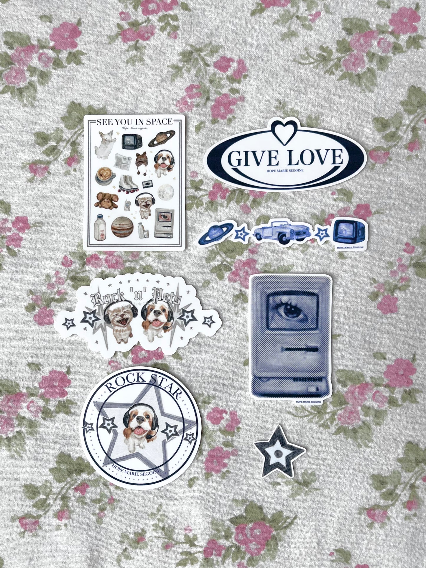 SPACE KID - Die Cut Sticker Bundle of 6