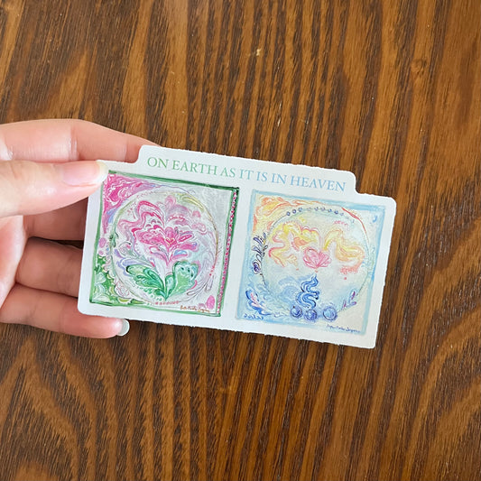 On Earth as it is in Heaven - Die Cut Sticker