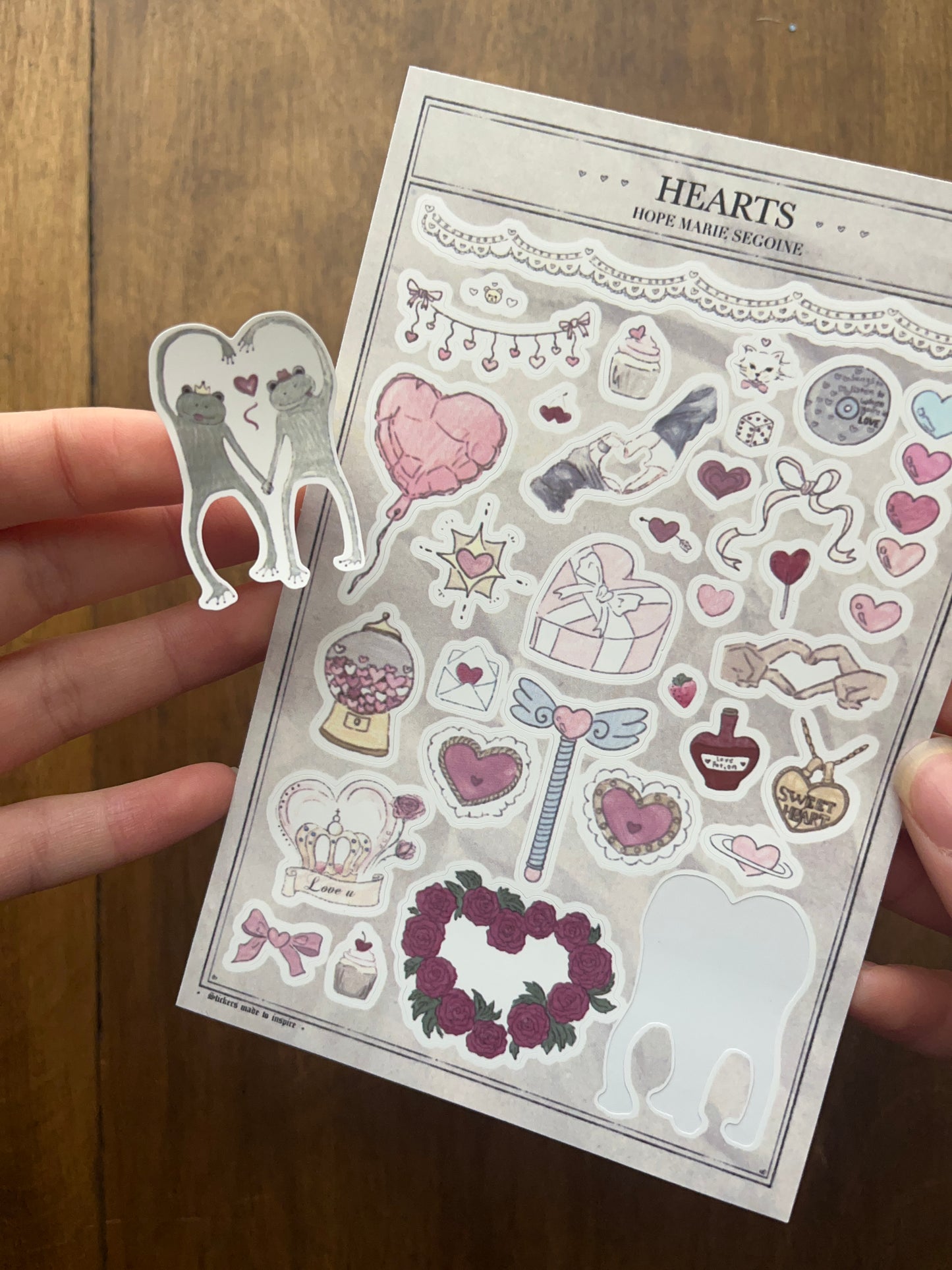 Hearts - Sticker Sheet