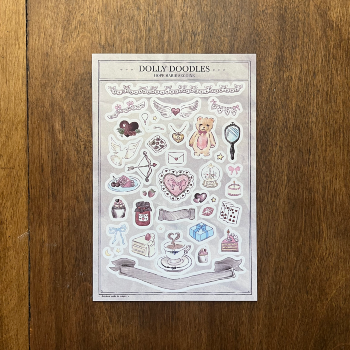 Just Girly Things - Sticker Sheet Bundle of 4