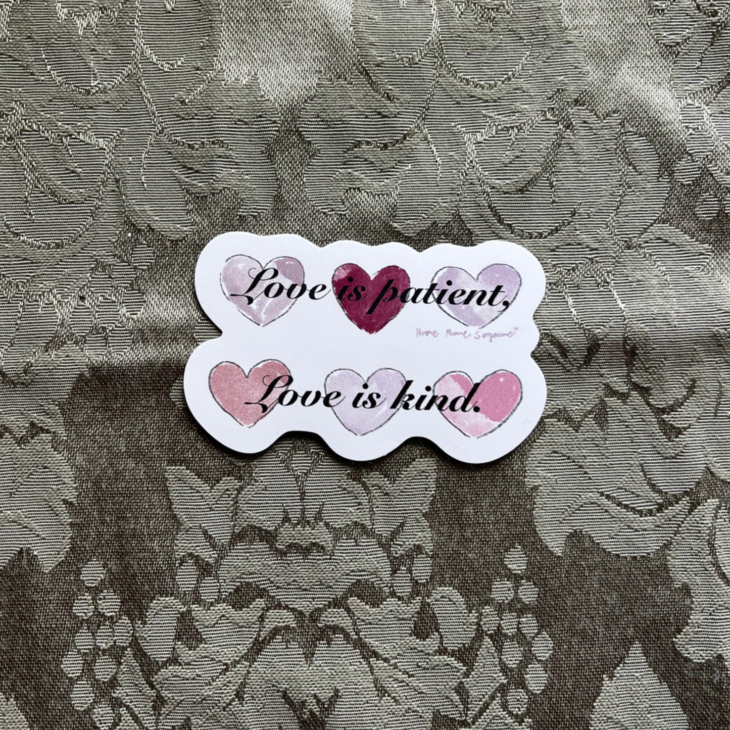 Love is, - Die Cut Sticker