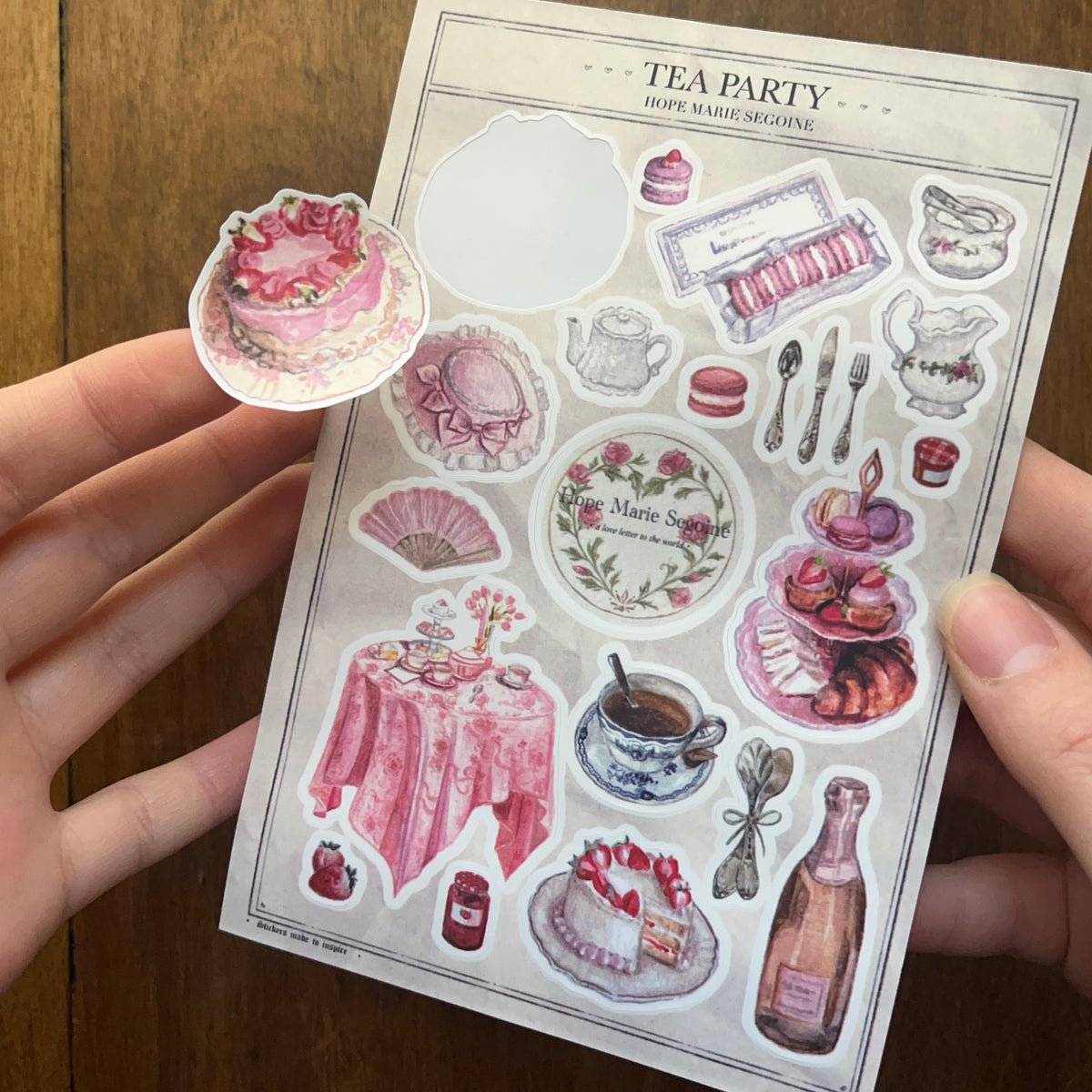 Making Tea Sticker Tea Party - Sticker Sheet – Hope Segoine