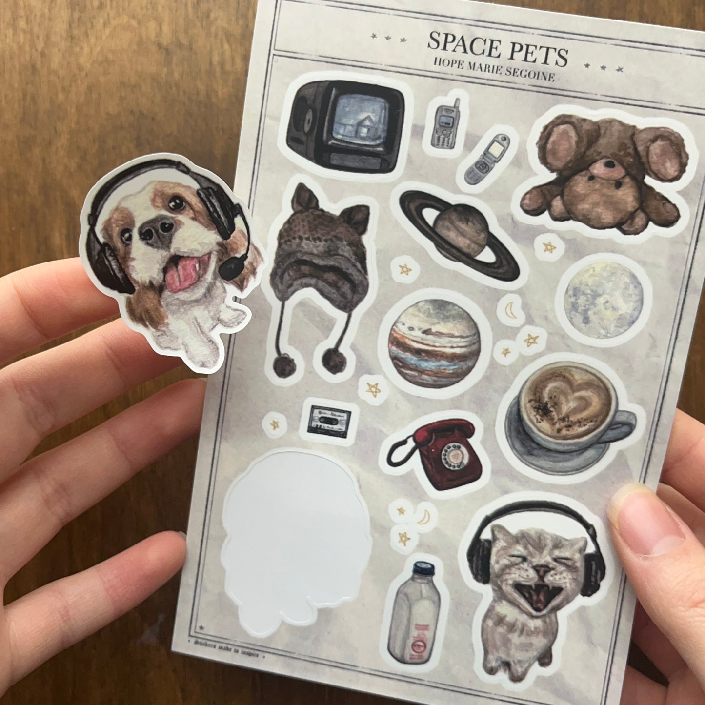 Space Pets - Sticker Sheet