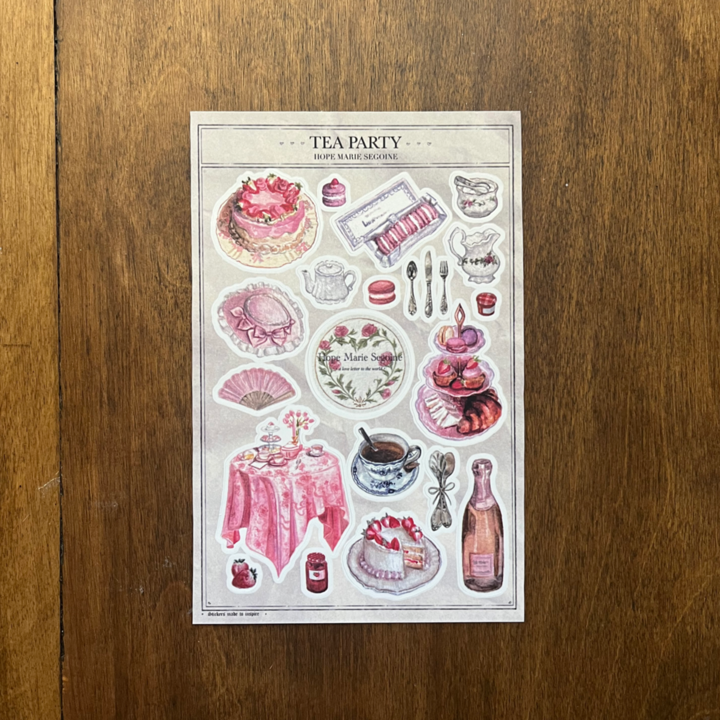 Tea Party - Sticker Sheet