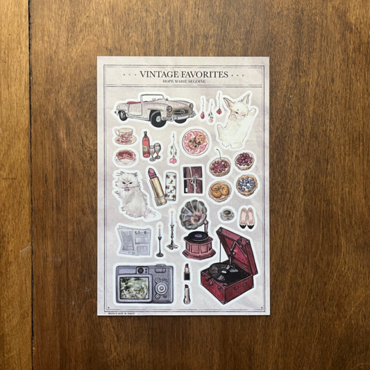 Vintage Favorites - Sticker Sheet