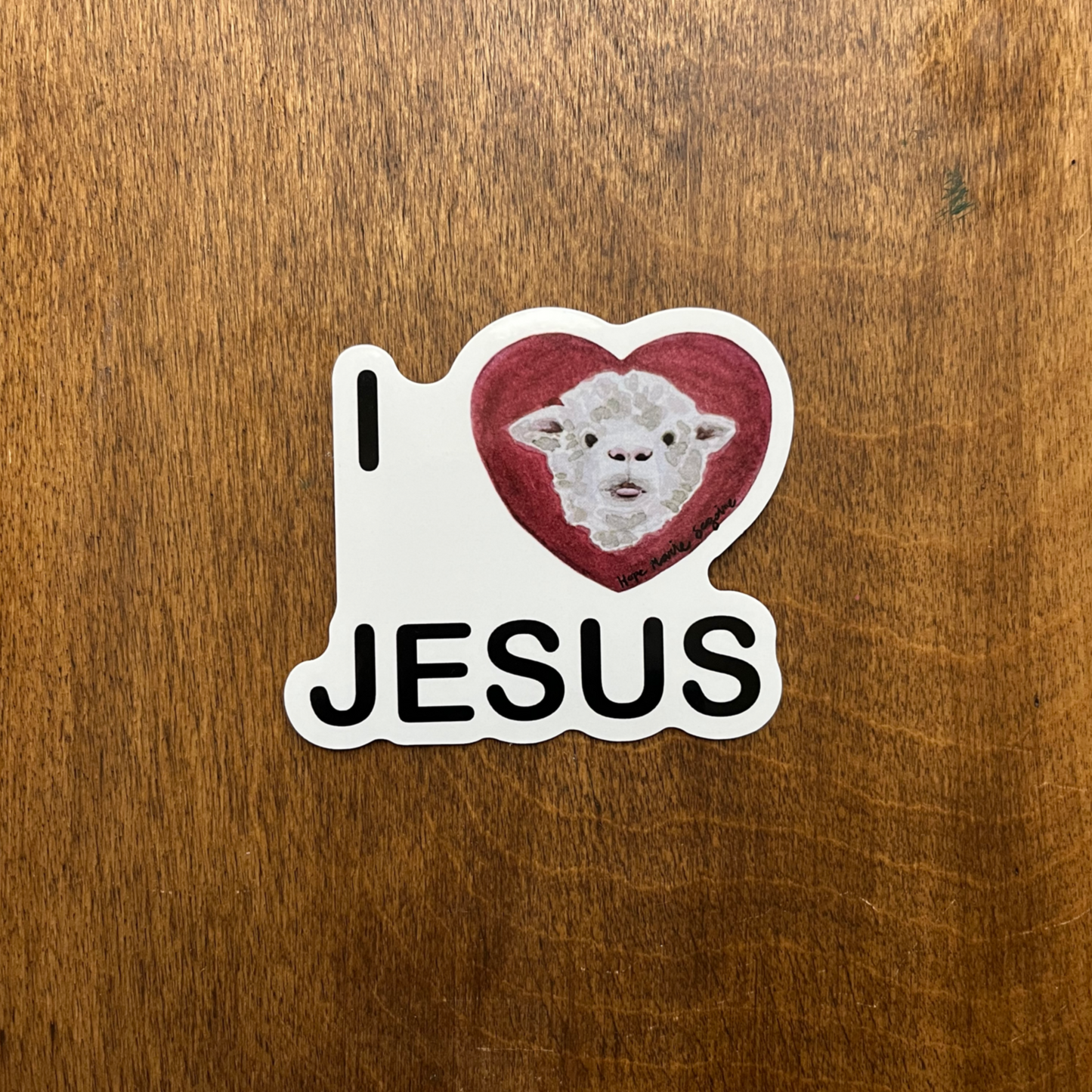 I ♥ Jesus - Die Cut Sticker