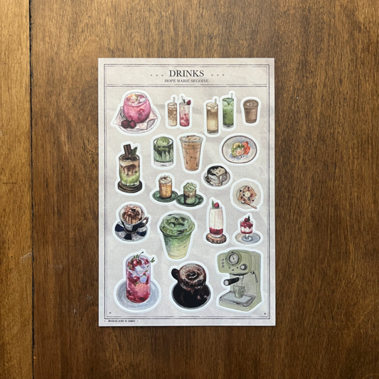 Drinks - Sticker Sheet